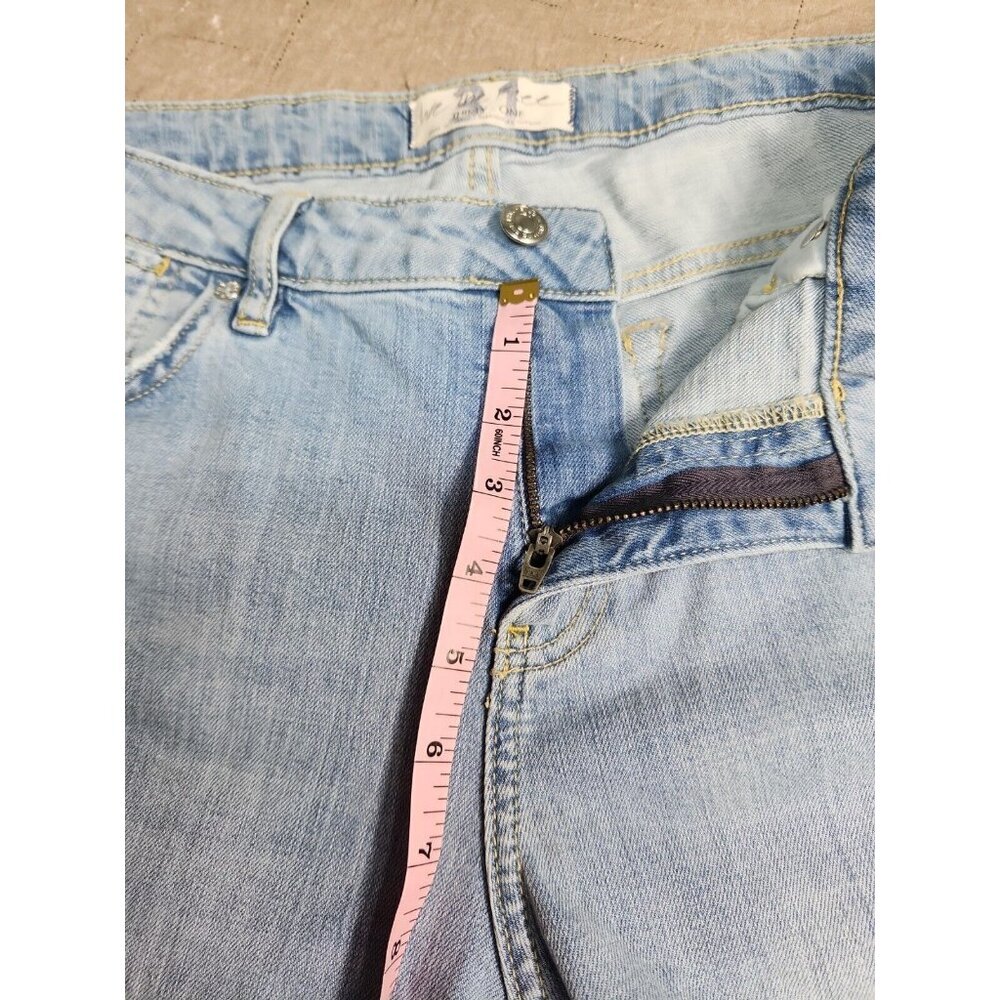 We The Free X Free People Womens Size 31  Boyfriend Jean in etna blue --16 - Picture 9 of 12